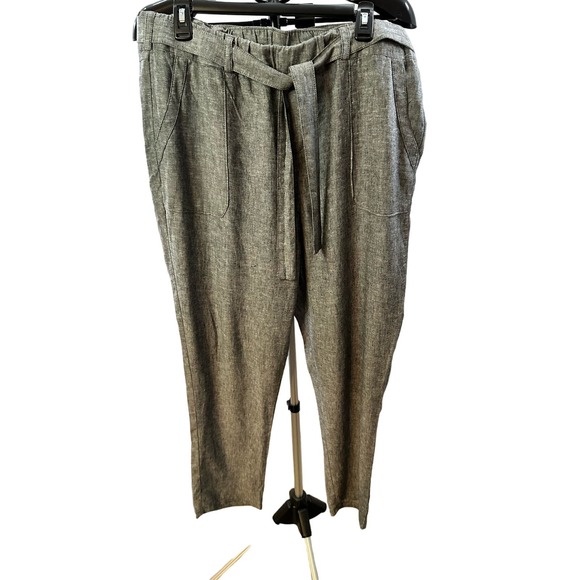 Soho New York & Co Linen Blend High Rise Pants Sz L - Picture 1 of 6